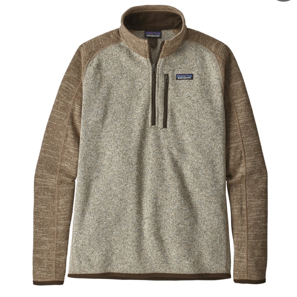 Patagonia Men's Zip-Up Sweater - Gray and Brown